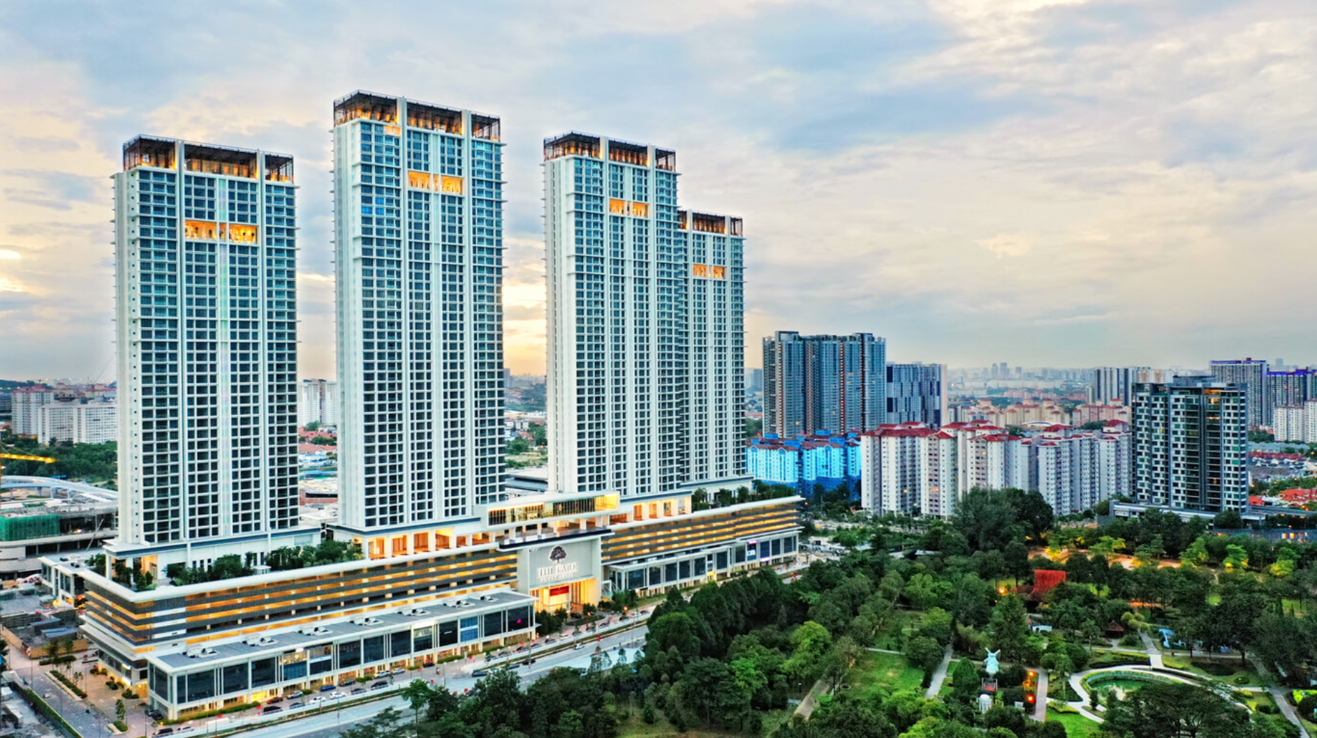 The Park Residence aerial view